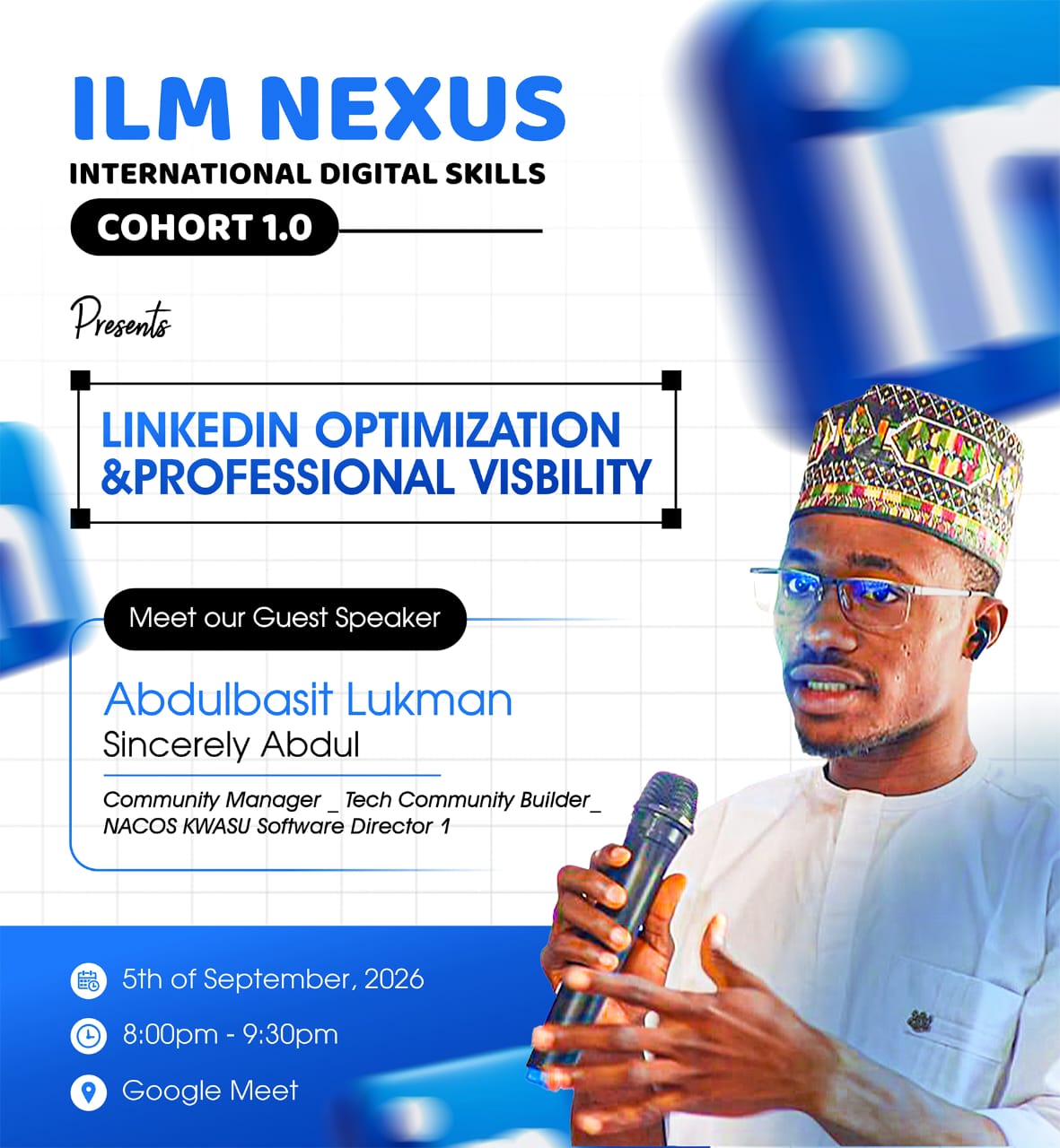 ILM Nexus Build Your Digital Identity Event Flyer